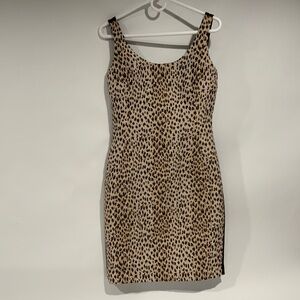 Diane Von Furstenberg Sz 10 Arianna Leopard Dress